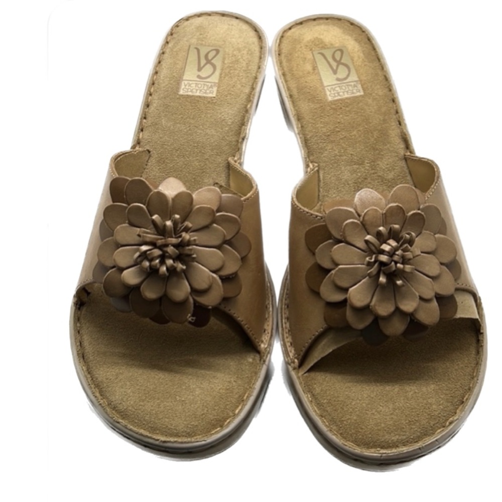 🌼 New Victoria Spenser Flower Slides Size 9.5